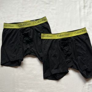 Calvin Klein Yellow and Black Air FX Boxer Brief Underwear Bundle